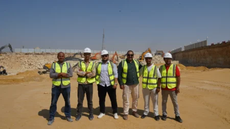 The Scope site team at BeauRivage Plaza, Mokattam