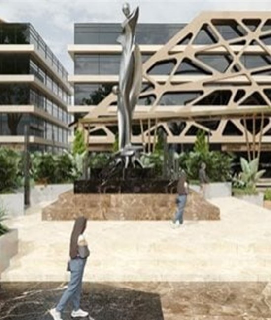 Architectural render of the A40 commercial centre at Mokattam Plateau